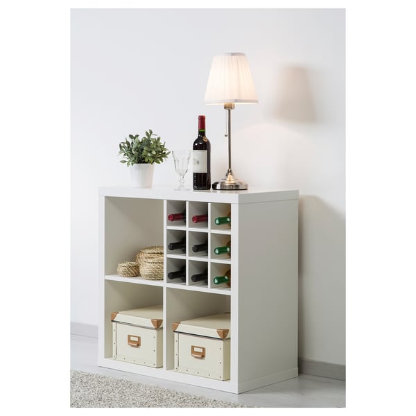 IKEA KALLAX Insert For Bottles White 13x13 "