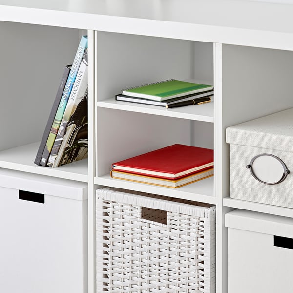 IKEA KALLAX Insert With 1 Shelf White 13x13 "