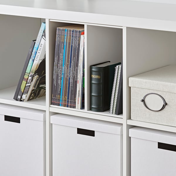 IKEA KALLAX Insert With 1 Shelf White 13x13 "