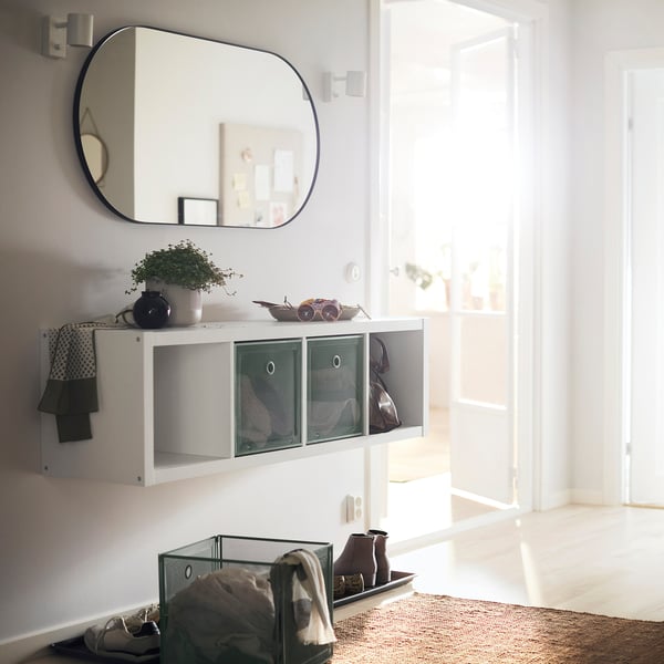 IKEA KALLAX Shelf Unit White 16 3/8x57 5/8 "