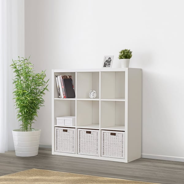 IKEA KALLAX Shelf Unit White 43 7/8x43 7/8 "