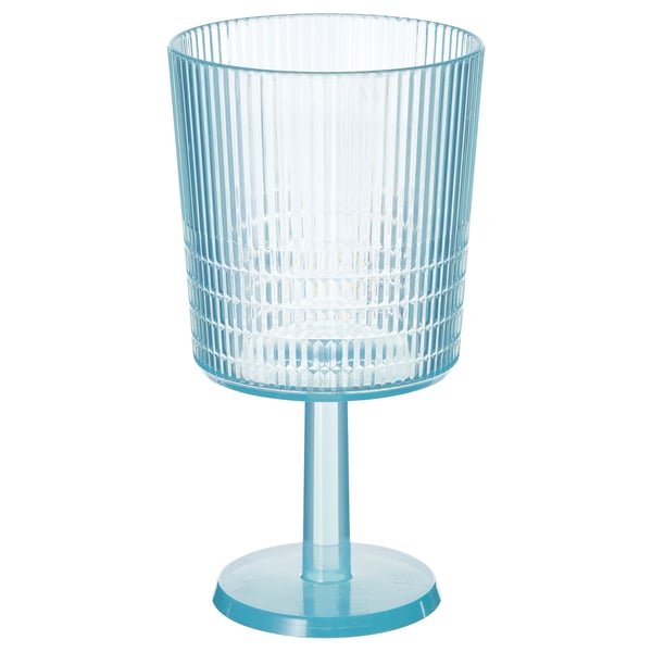 IKEA KALLSINNIG Wine glass plastic/blue 11 oz
