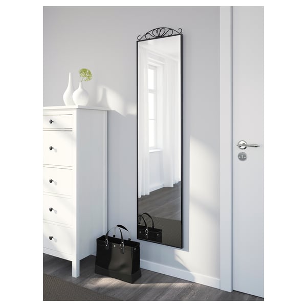 IKEA KARMSUND Floor Mirror Black 15 3/4x65 3/4 "