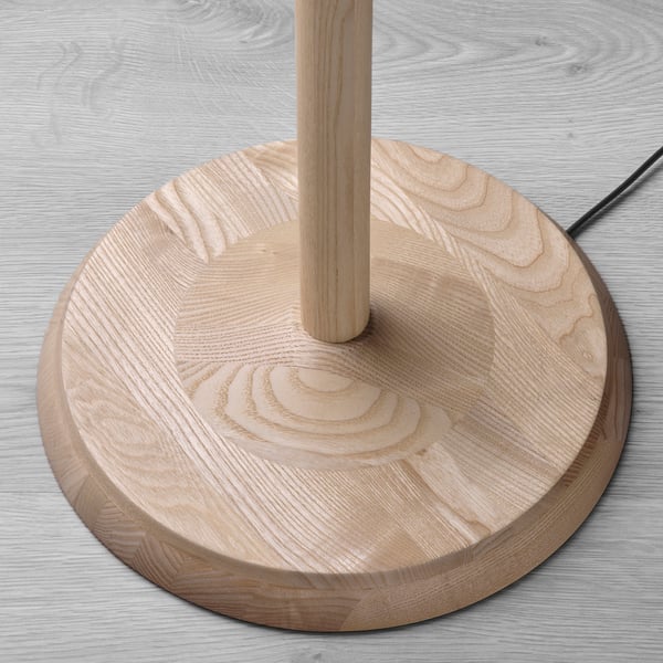 IKEA KINNAHULT Floor Lamp Ash/white 59 "