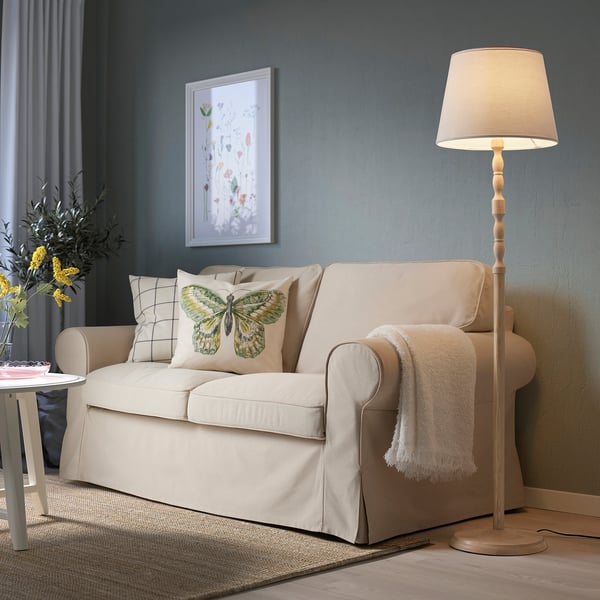 IKEA KINNAHULT Floor Lamp Ash/white 59 "