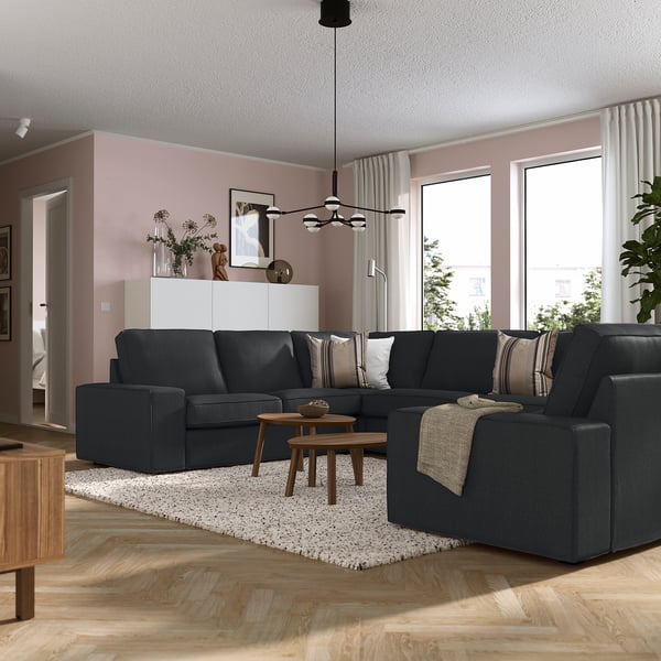 IKEA KIVIK Sectional 6-seat Tresund Anthracite