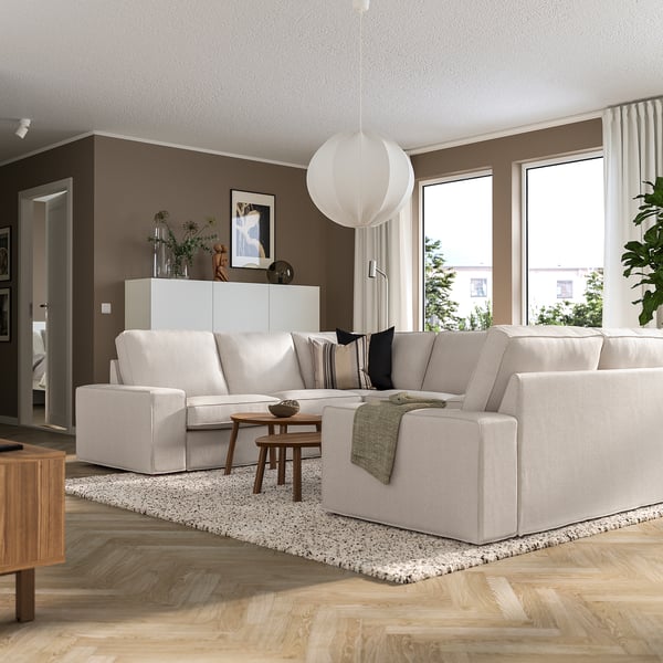 IKEA KIVIK Sectional 6 Seat Tresund Light Beige
