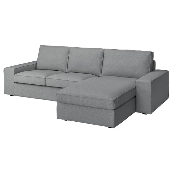 IKEA KIVIK Sofa with chaise Tibbleby beige/gray