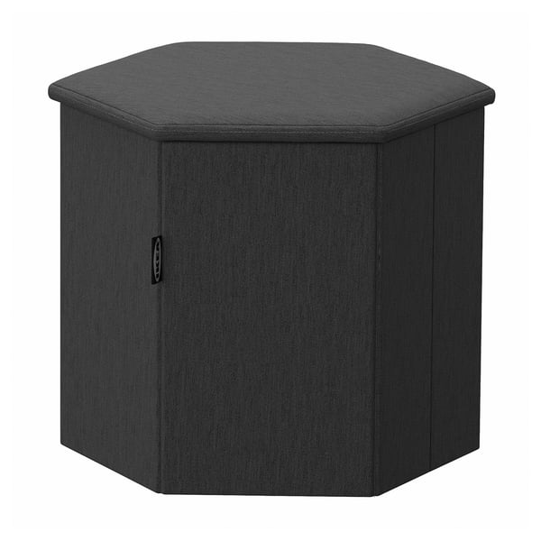 IKEA KJUGE Ottoman with storage Knisa dark gray