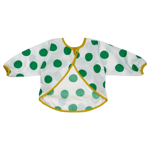 IKEA KLADDIG Bib White/green