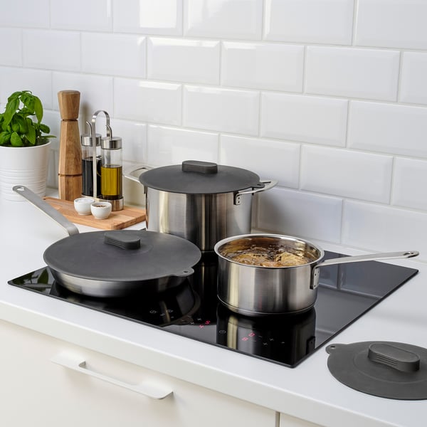 IKEA KLOCKREN Universal Lid Set Of 3 Silicone