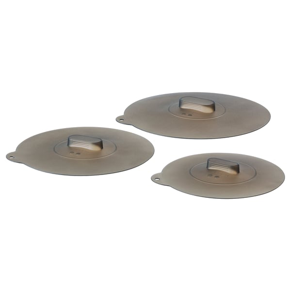 IKEA KLOCKREN Universal lid set of 3 silicone