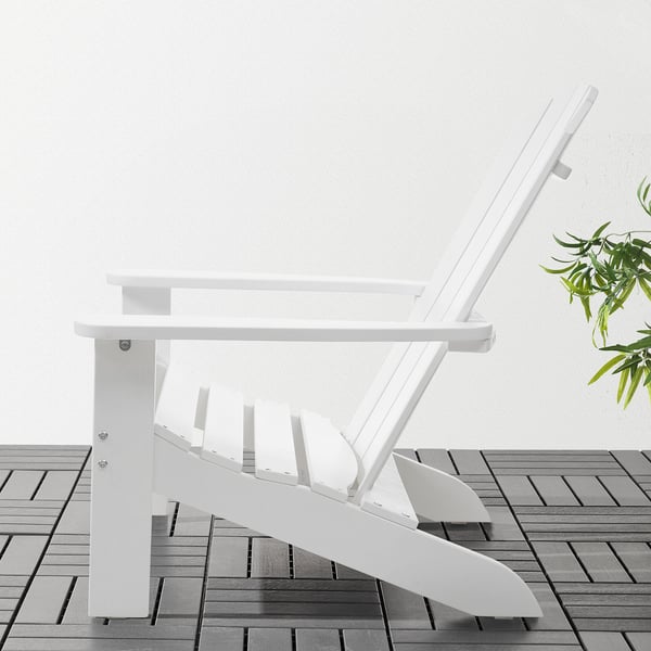 IKEA KLÖVEN Deck Chair Outdoor White
