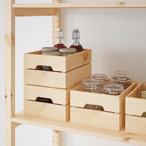IKEA KNAGGLIG Box Pine 9x12 ¼x6 "
