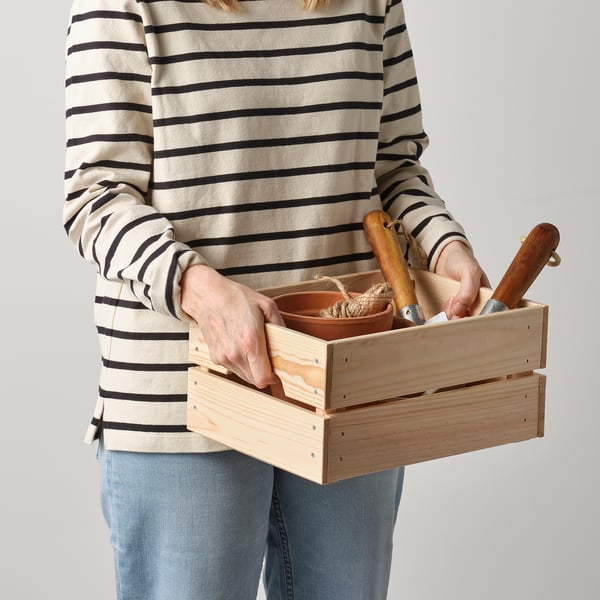 IKEA KNAGGLIG Box Pine 9x12 ¼x6 "