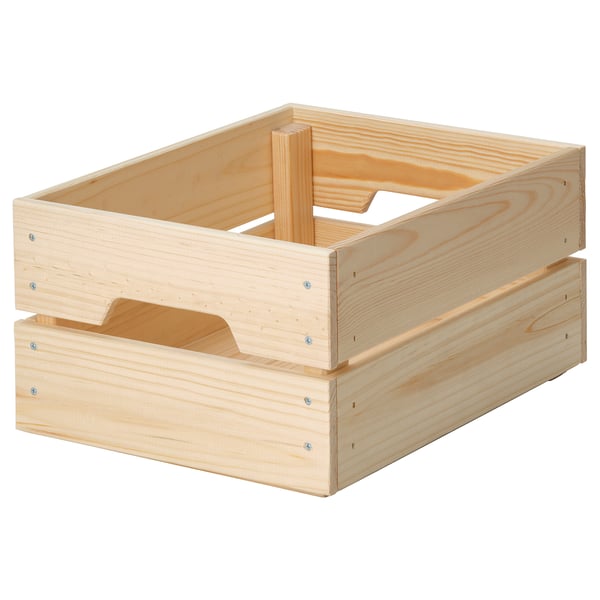 IKEA KNAGGLIG Box pine 9x12 ¼x6 "