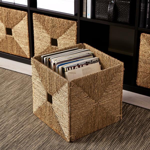 IKEA KNIPSA Basket Seagrass 12 ½x13x12 ½ "