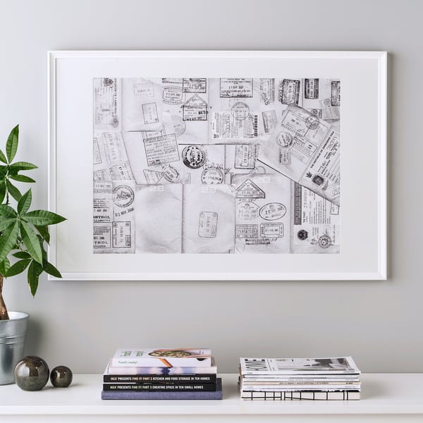 IKEA KNOPPÄNG Frame White 24x35 ¾ "