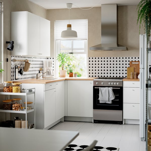 IKEA KNOXHULT Corner Kitchen White