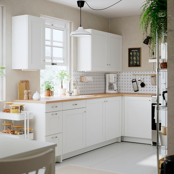 IKEA KNOXHULT Corner Kitchen White Frame