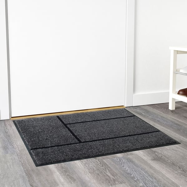 IKEA KÖGE Door Mat Gray/black 2 ' 3 "x2 ' 11 "