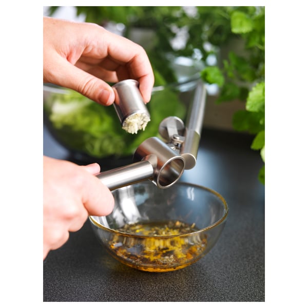 IKEA KONCIS Garlic Press Stainless Steel