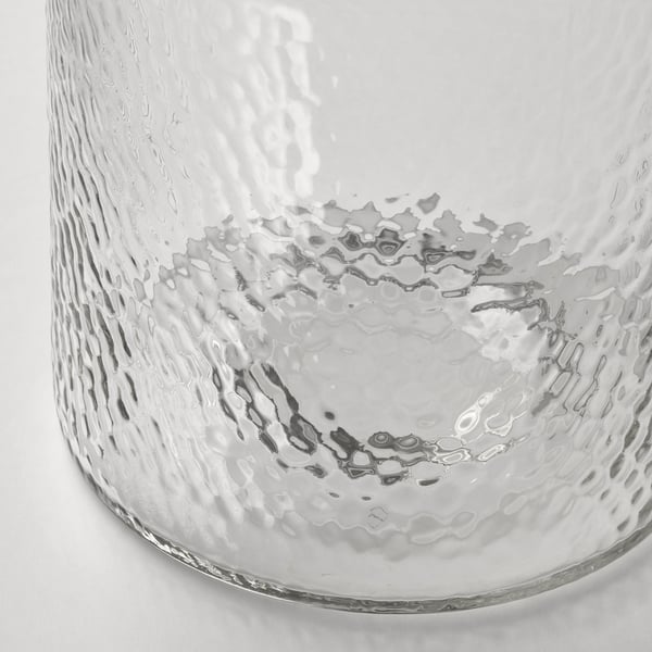 IKEA KONSTFULL Vase Clear Glass/patterned 10 ¼ "