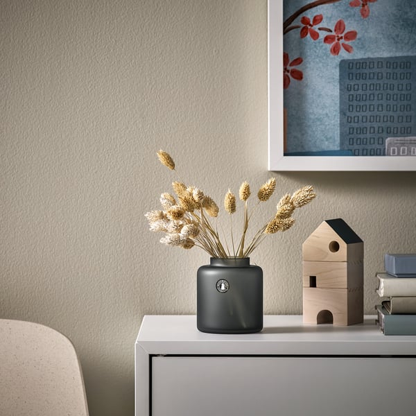 IKEA KONSTFULL Vase Gray 4 "