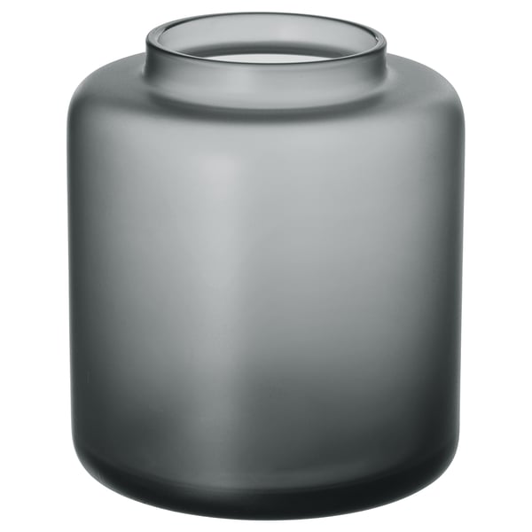 IKEA KONSTFULL Vase gray 4 "
