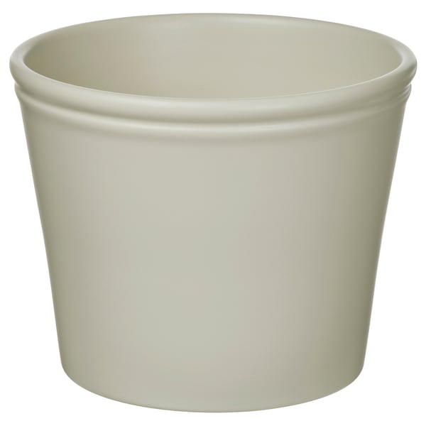 IKEA KÖRSBÄRSBJÖRK Plant pot light grey-beige 6 "