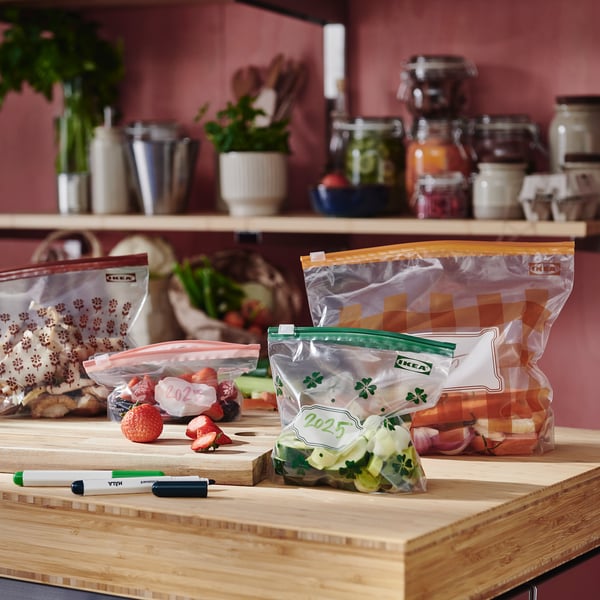 IKEA KÖSSEBÄR Resealable Bag Mixed Patterns