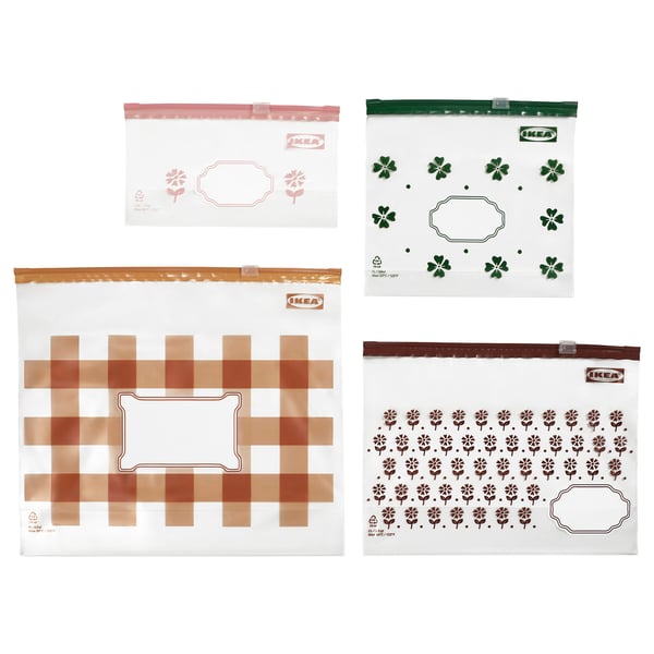 IKEA KÖSSEBÄR Resealable bag mixed patterns