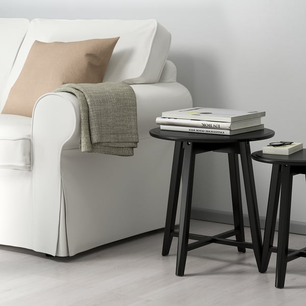 IKEA KRAGSTA Nesting Tables Set Of 2 Black
