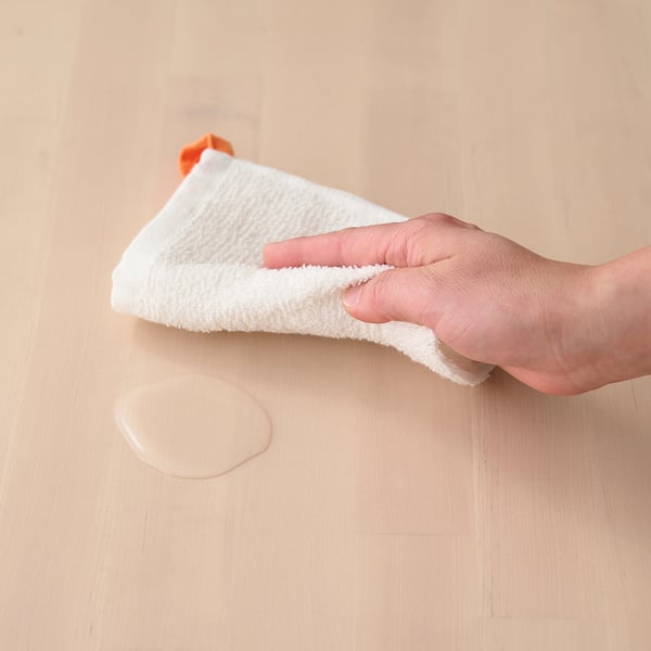 IKEA KRAMA Washcloth White 12x12 "