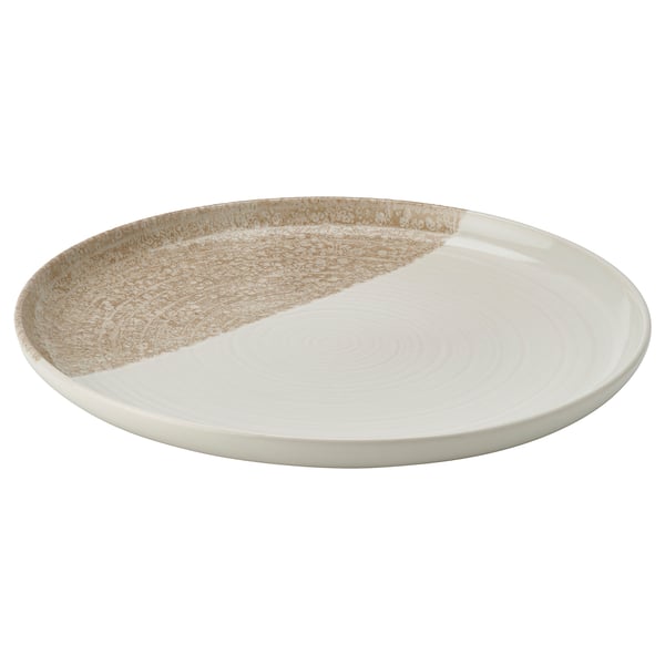 IKEA KRUSTISTEL Plate patterned/light beige 10 "