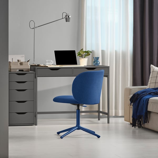 IKEA KRYLBO Swivel Chair Tonerud Blue
