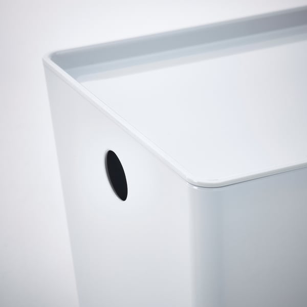 IKEA KUGGIS Box With Lid White 7x10 ¼x6 "