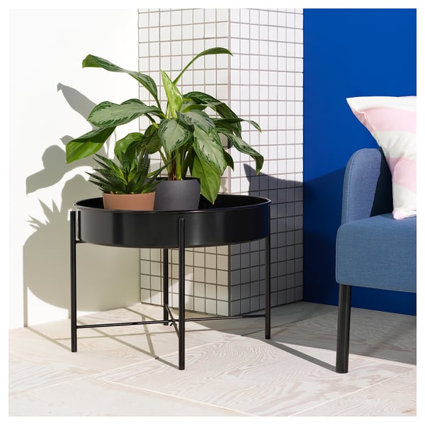 IKEA KULTURSKOG Plant Stand Black 22 ¾ "