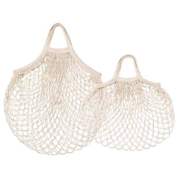 IKEA KUNGSFORS Mesh bag set of 2 natural