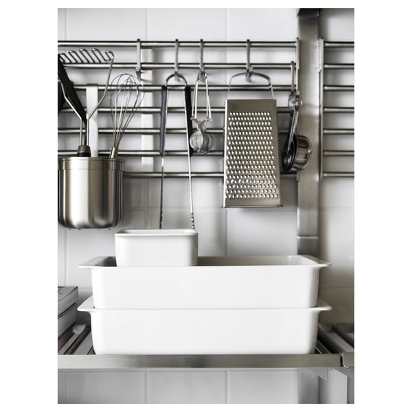 IKEA KUNGSFORS Wall Rack Stainless Steel