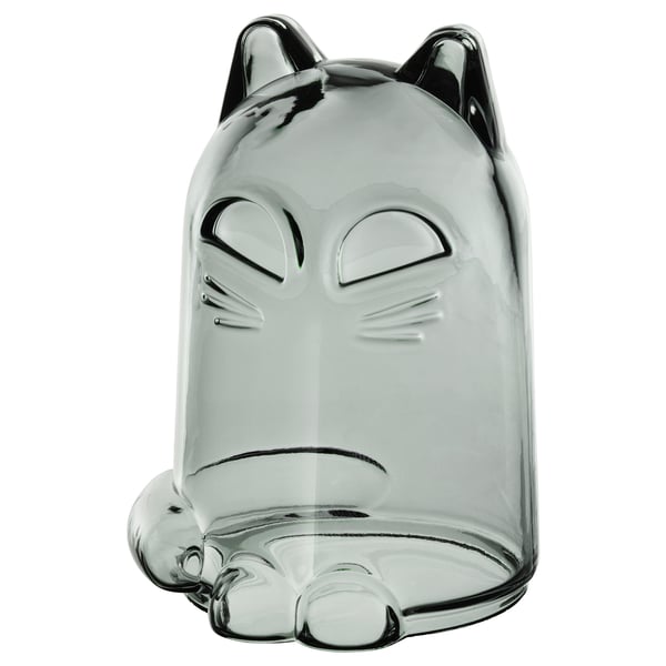IKEA KUSTFYR Decoration cat dark gray 4 ¾ "