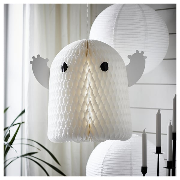 IKEA KUSTFYR Hanging Decoration Ghost White 20 "