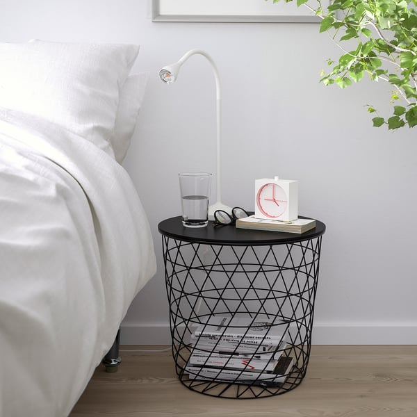 IKEA KVISTBRO Storage Table Black 17 3/8 "