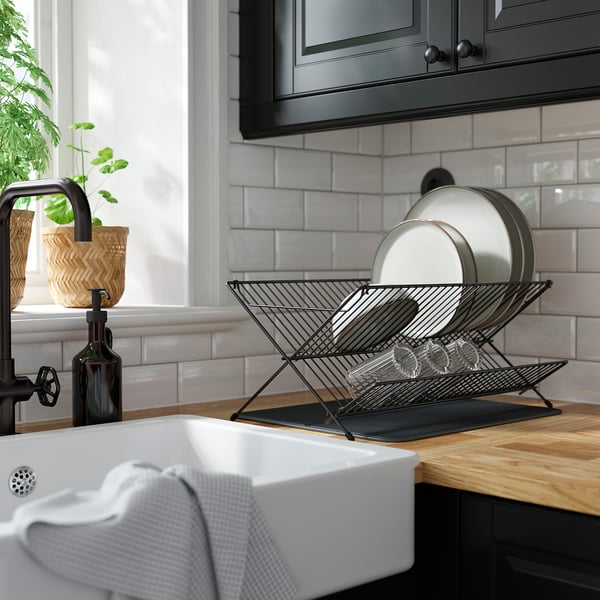 IKEA KVOT Dish Drainer Black