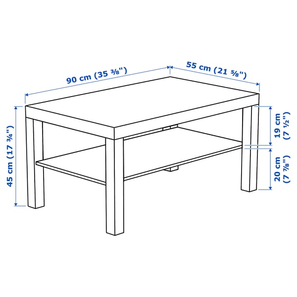 IKEA LACK Coffee Table Black-brown 35 3/8x21 5/8 "