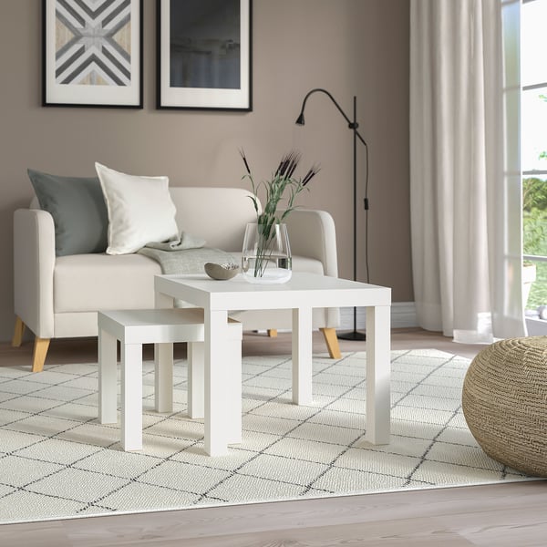 IKEA LACK Nesting Tables Set Of 2 White
