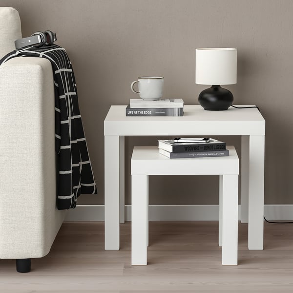 IKEA LACK Nesting Tables Set Of 2 White
