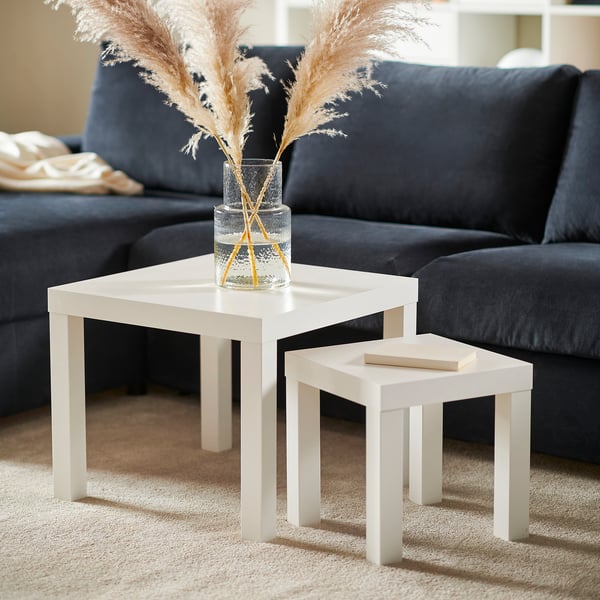 IKEA LACK Nesting Tables Set Of 2 White