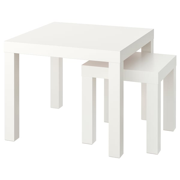 IKEA LACK Nesting tables set of 2 white