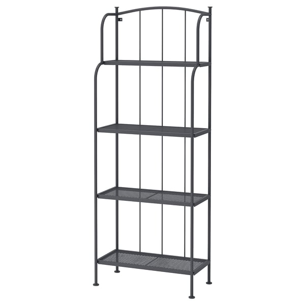 IKEA LÄCKÖ Shelving unit outdoor gray 24x63 "